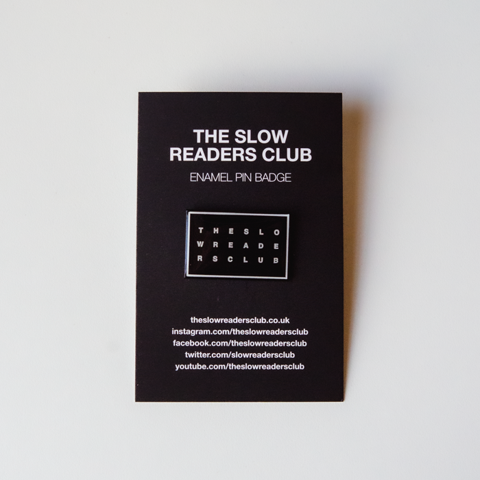 Logo Enamel Pin Badge - Black - The Slow Readers Club