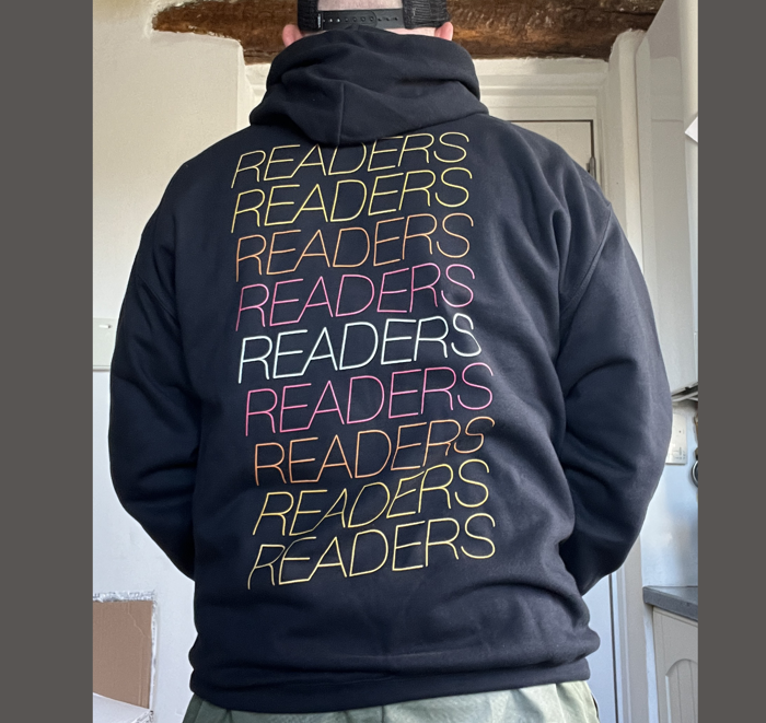 'READERS' BLACK HOODIE - The Slow Readers Club