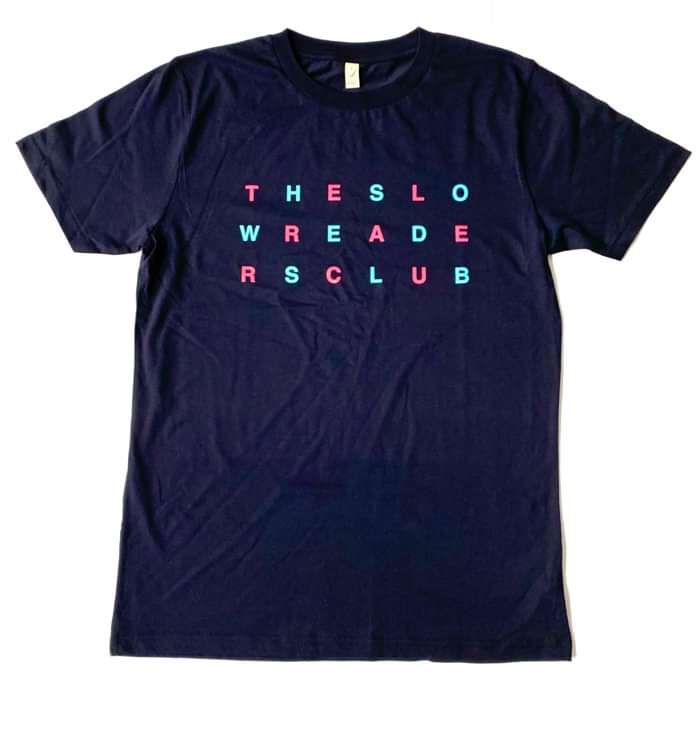 Standard Logo T-Shirt - Navy - The Slow Readers Club