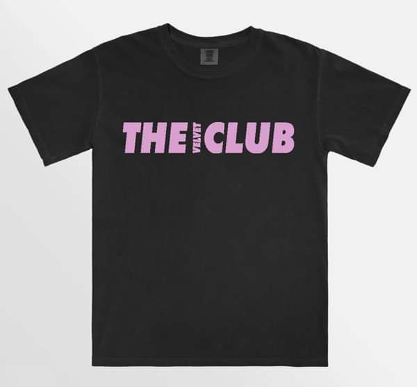 'The Club' Black Tee - The Velvet Club