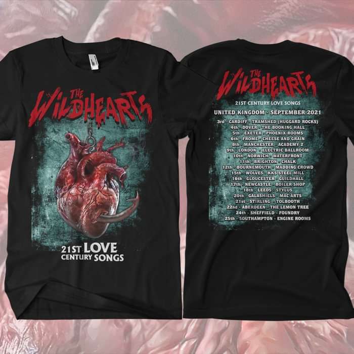The Wildhearts - 'UK Tour September 2021' T-Shirt - The Wildhearts