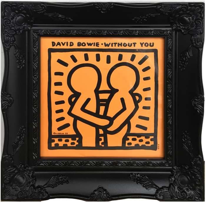 David Bowie "Without You" KEITH HARING (Framed) - DJ Trendy wendy