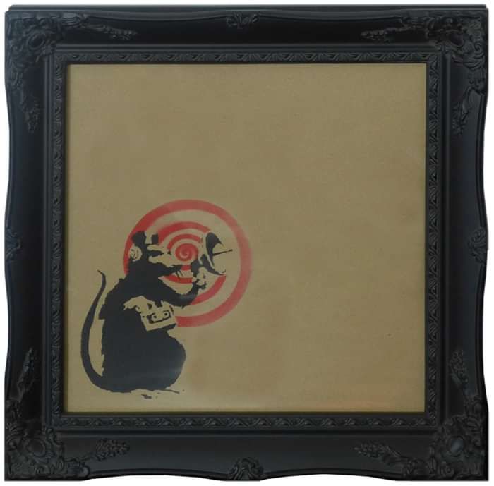 “Radar Rat” BANKSY (Framed) - DJ Trendy wendy