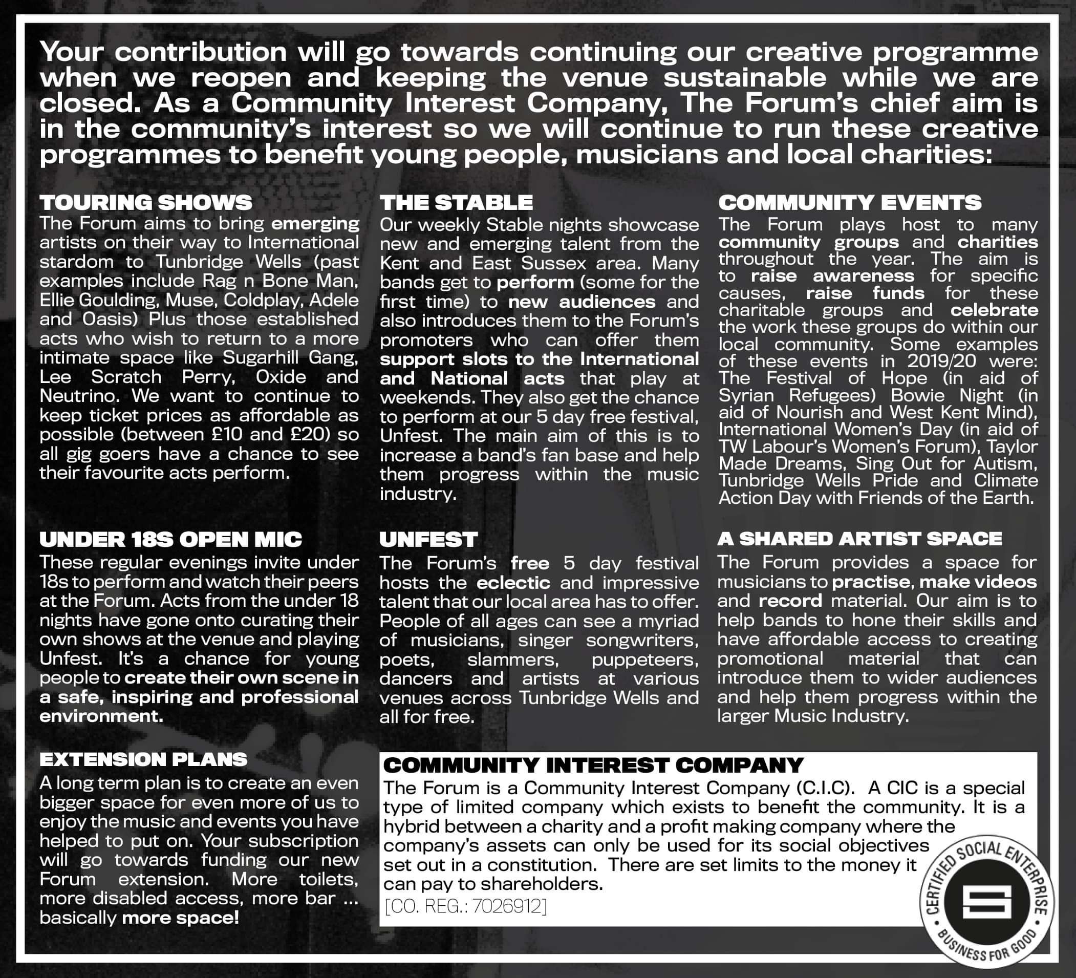 enter image title here MEMBERSHIP AIMS