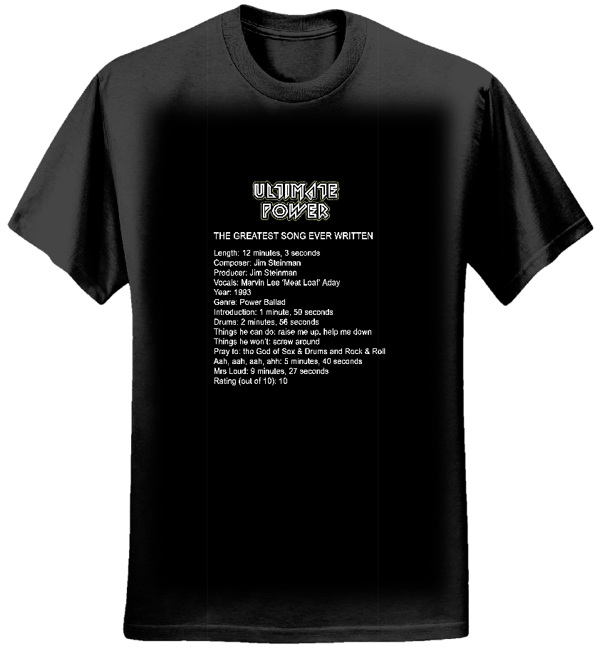 I Would Do Anything Black Tee - Mens - Ultimate Power
