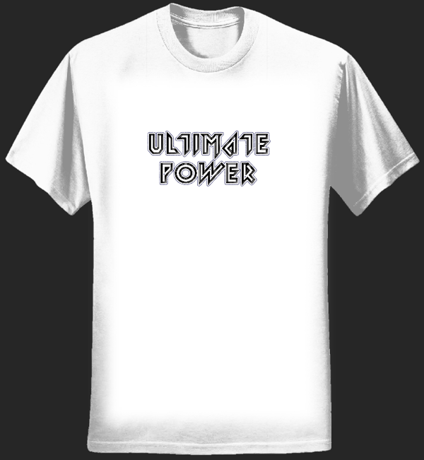 Ultimate Power White Tee 1 - Mens - Ultimate Power