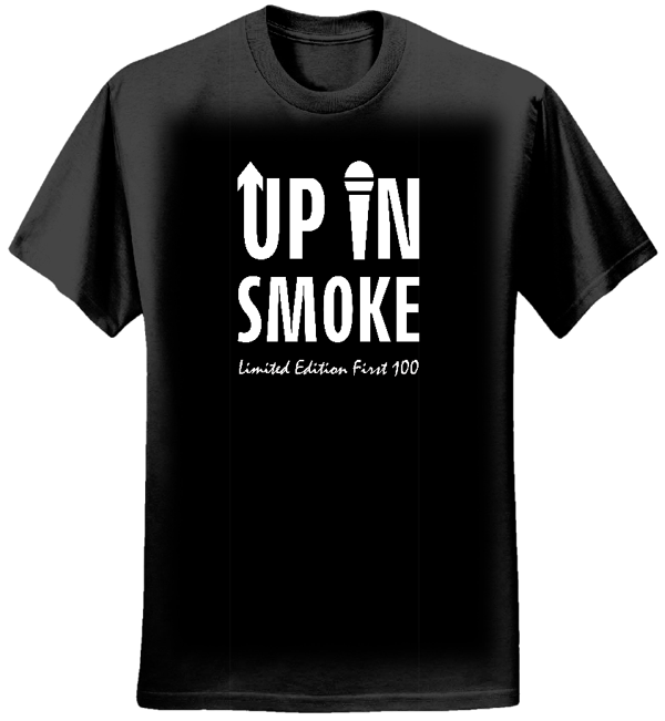 Limited Edition First 100 Black T-shirts (mens) - Up In Smoke