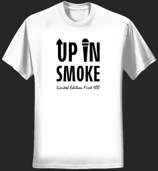 Limited Edition First 100 White T-shirts (mens) - Up In Smoke