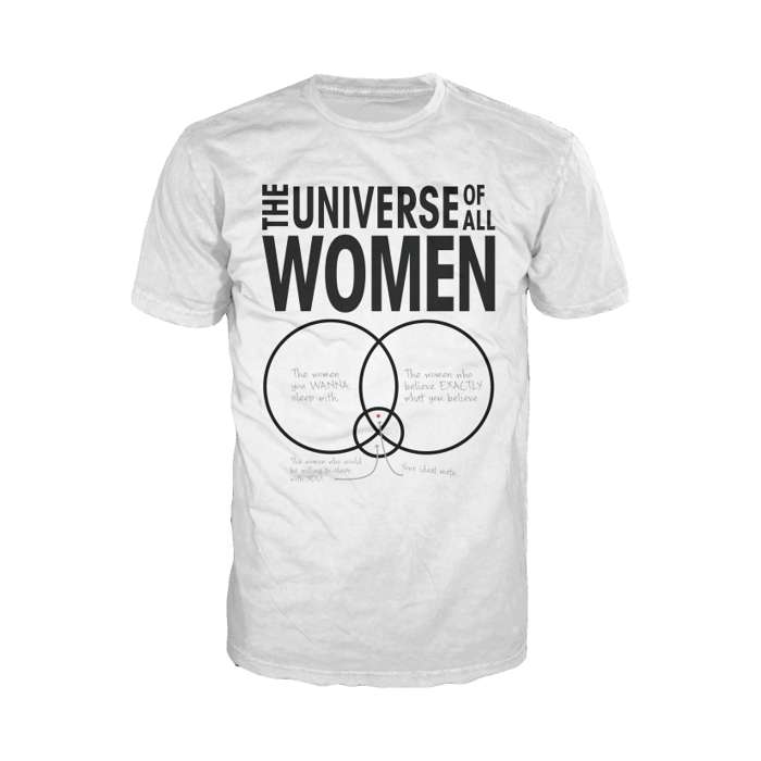 Big Bang Theory Graphic Women Universe Official Men's T-shirt (White) - Urban Species