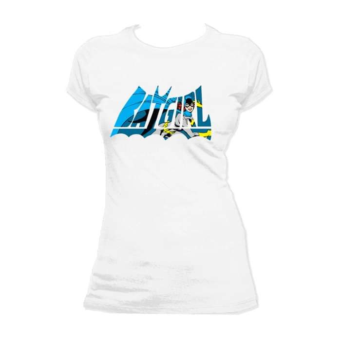 DC Comics Batgirl Character Logo Official Women's T-shirt (White) - Urban Species