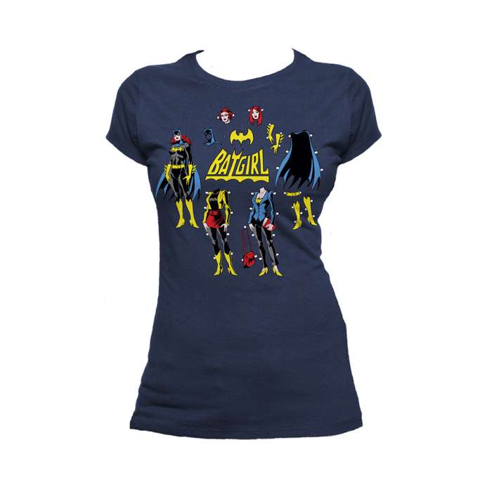 DC Comics Batgirl Logo Cut Out Official Women's T-shirt (Navy) - Urban Species