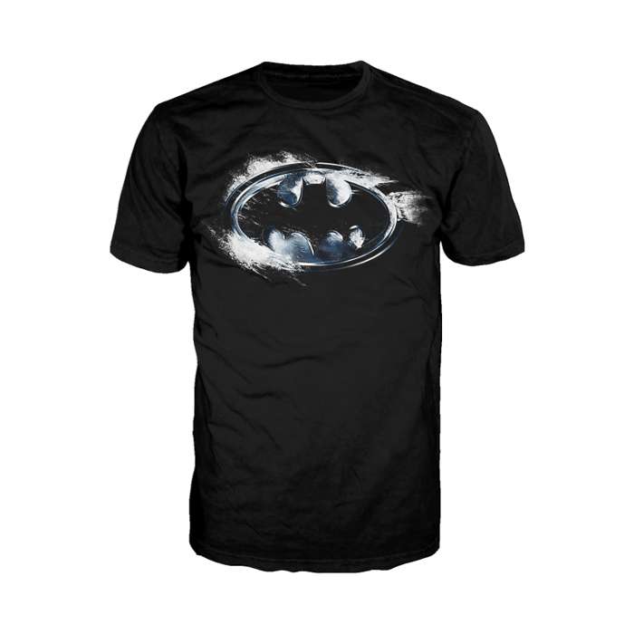 DC Comics Batman Logo Burst Official Men's T-shirt (Black) - Urban Species