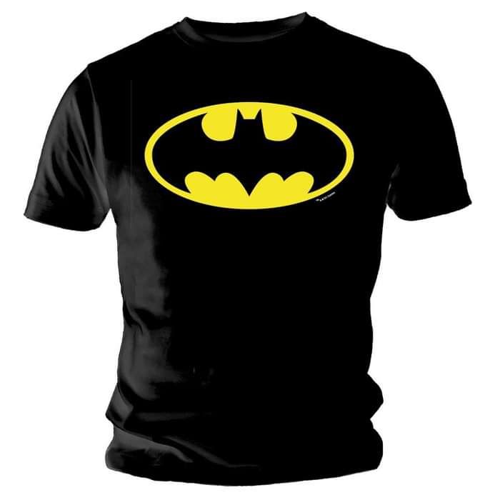 DC Comics Batman Logo Classic Official Men's T-shirt (Black) - Urban Species