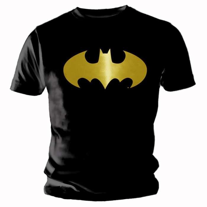 DC Comics Batman Logo Modern Official Men's T-shirt (Black) - Urban Species