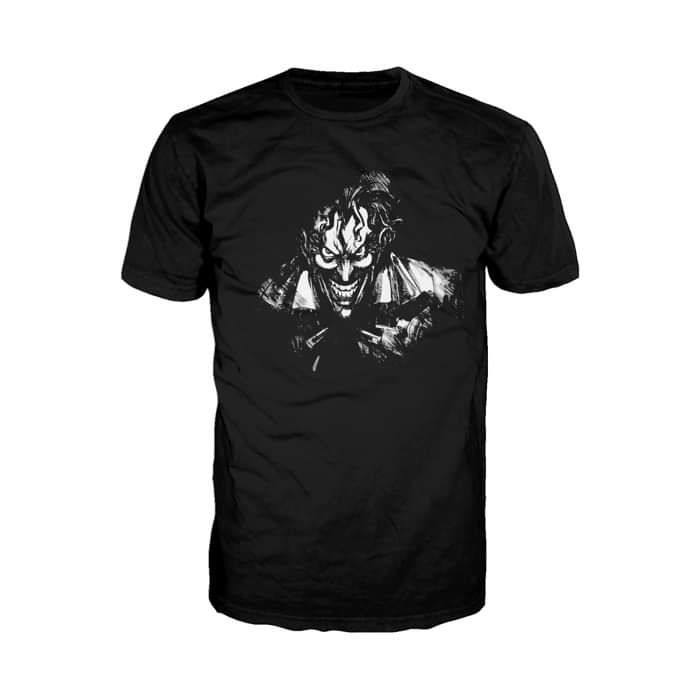 DC Comics Joker Character Silhoutte Official Men's T-Shirt (Black) - Urban Species