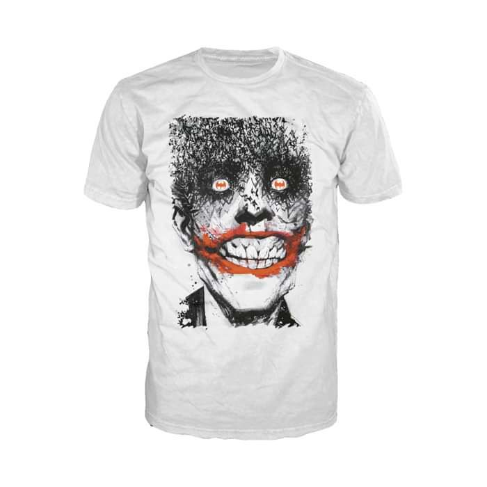 DC Comics Joker Comic Cover Bats Jock 01 Official Men's T-Shirt (White) - Urban Species