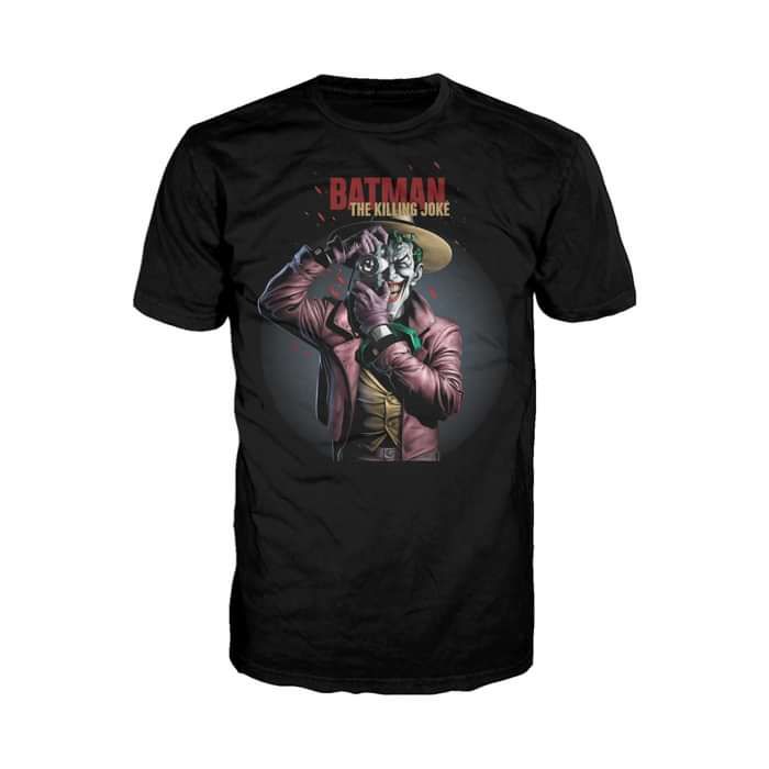 DC Comics Joker Killing Joke Official Men's T-shirt (Black) - Urban Species