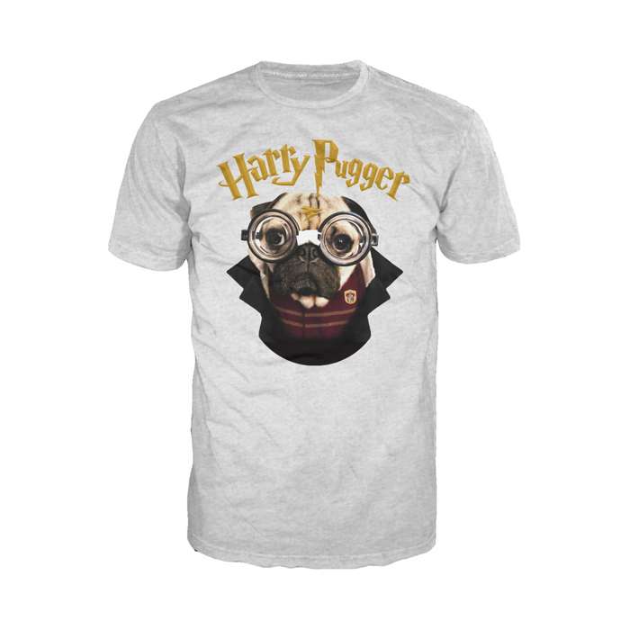 Doug The Pug Harry Pugger Official Men's T-shirt (Heather Grey) - Urban Species