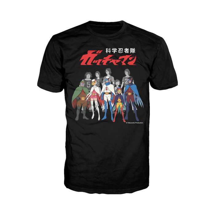 Gatchaman Alter Ego Line-Up Official Men's T-shirt Black - Urban Species