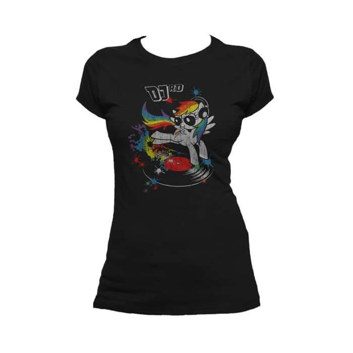 My Little Pony DJ RD Official Women's T-shirt (Black) - Urban Species