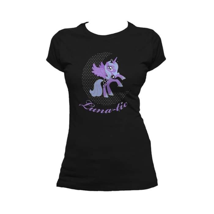 My Little Pony Luna-tic Official Women's T-shirt (Black) - Urban Species