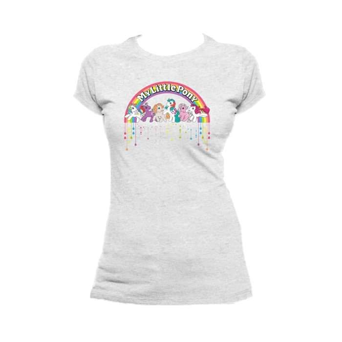 My Little Pony Retro Badge Official Women's T-shirt (Heather Grey) - Urban Species