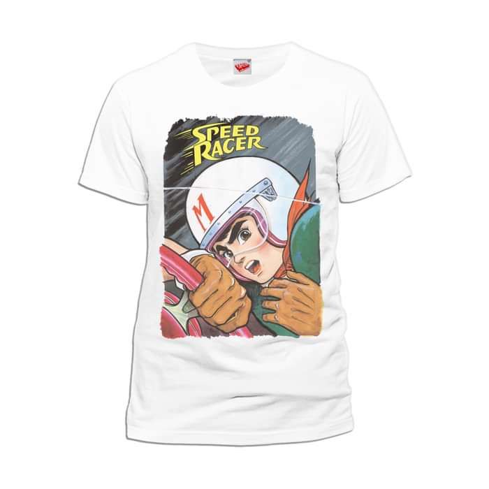 Speed Racer Close Up Official Men's T-shirt White - Urban Species
