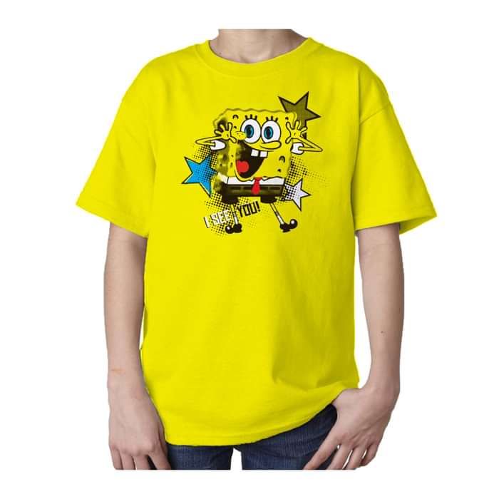 SpongeBob SquarePants See You Official Kid's T-Shirt (Yellow) - Urban Species