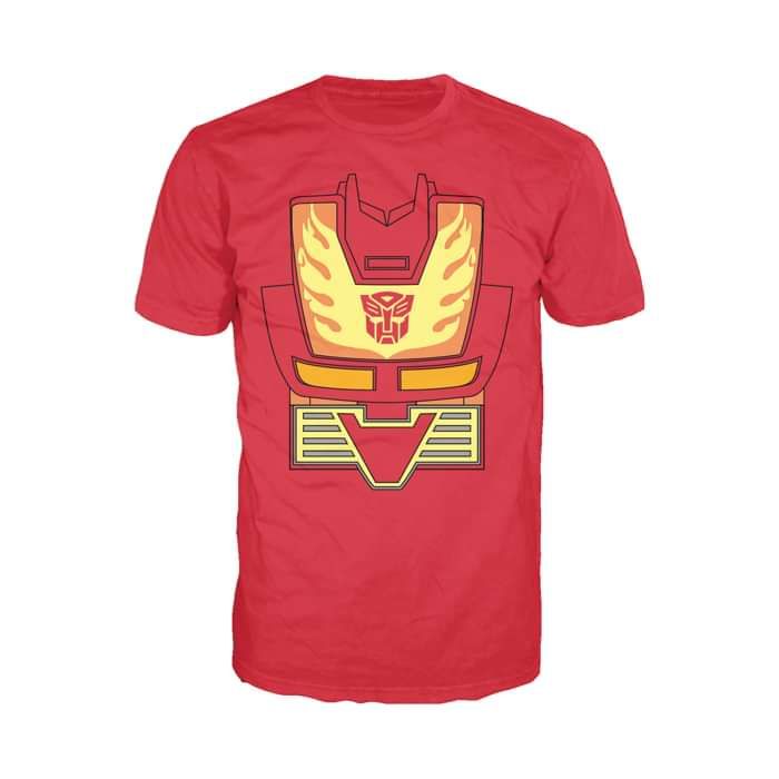 Transformers Cosplay Hot Rod Official Men's T-shirt (Red) - Urban Species