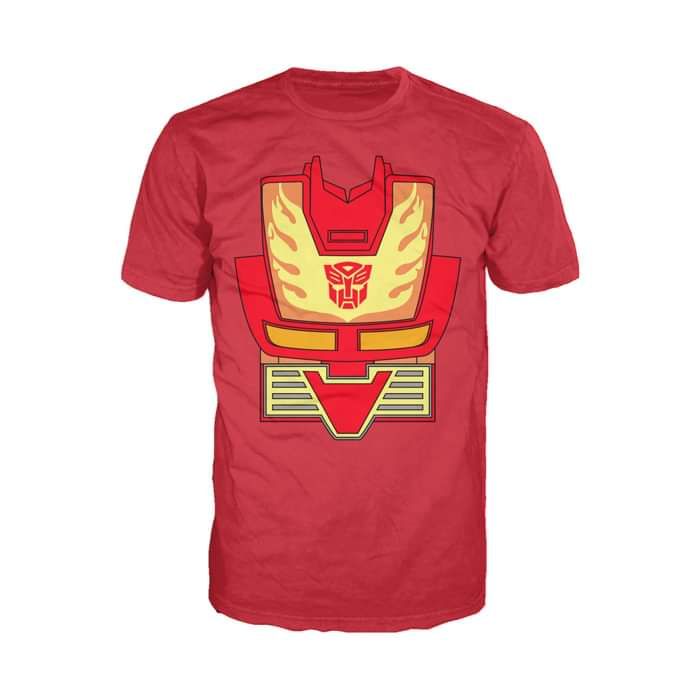 Transformers Cosplay Hot Rod Official Men's T-shirt (Red) - Urban Species