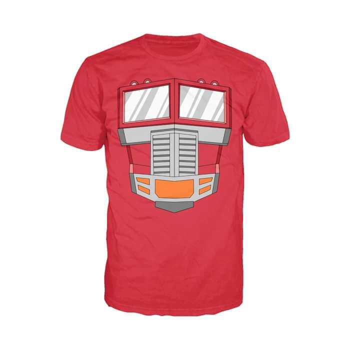 Transformers Cosplay Optimus Prime Official Men's T-shirt (Red) - Urban Species