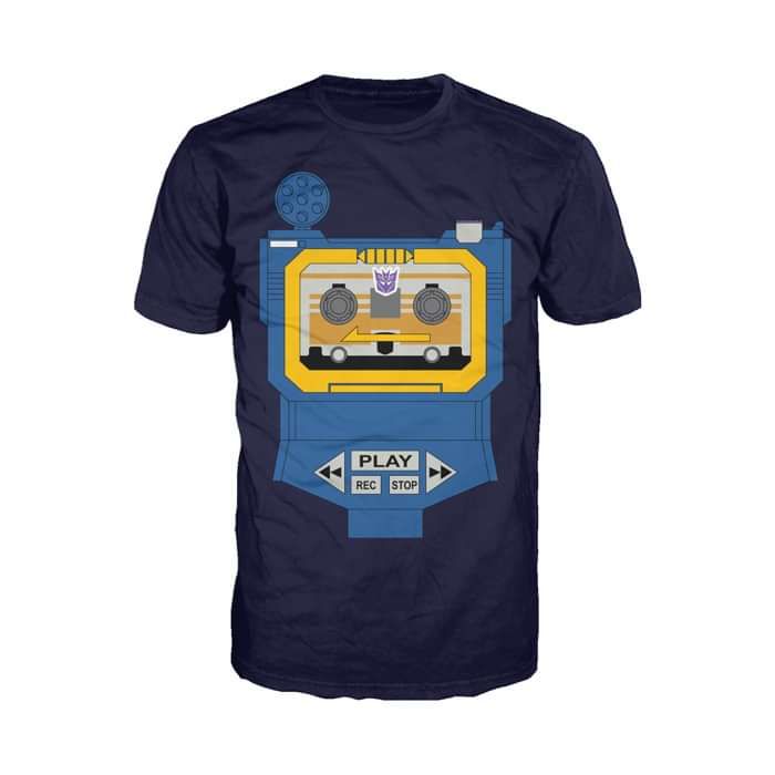 Transformers Cosplay Soundwave Official Men's T-shirt (Navy) - Urban Species