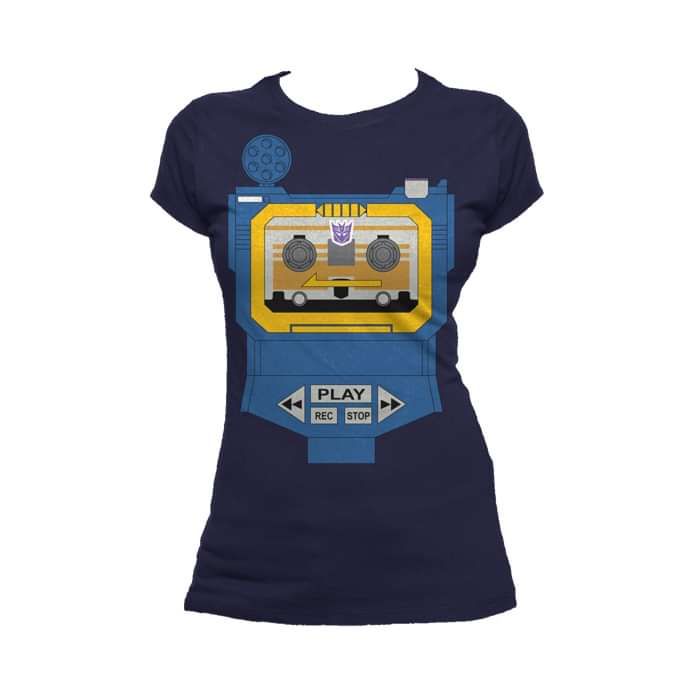 Transformers Cosplay Soundwave Official Women's T-shirt (Navy) - Urban Species