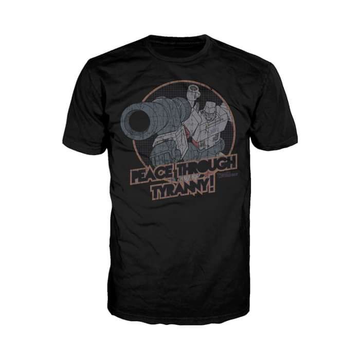 Transformers Megatron Tyranny Official Men's T-shirt (Black) - Urban Species