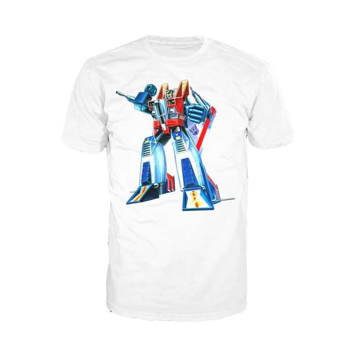 Transformers Starscream G1 Official Men's T-shirt (White) - Urban Species