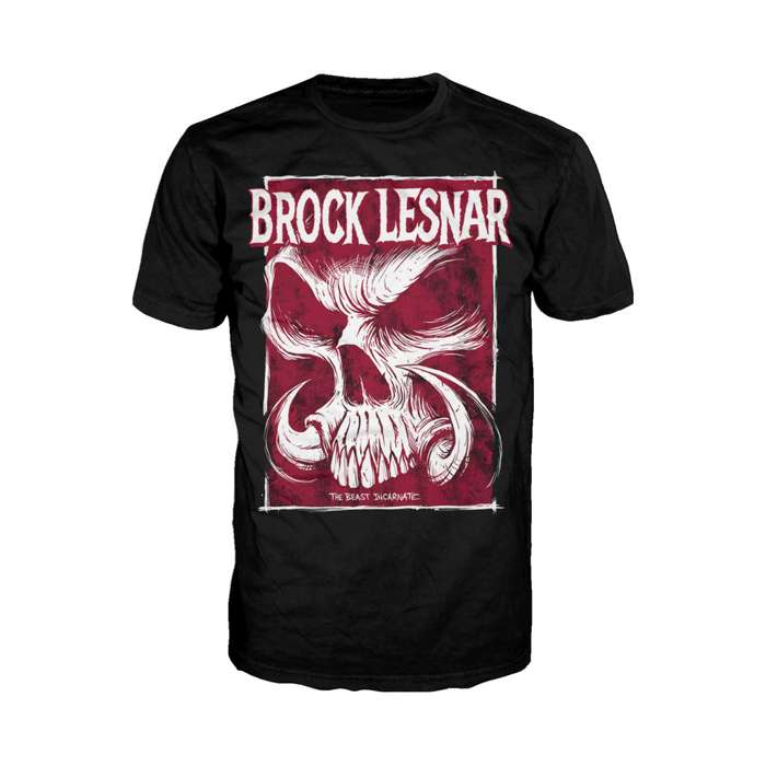WWE Brock Lesnar Beast Horn Official Men's T-shirt (Black) - Urban Species