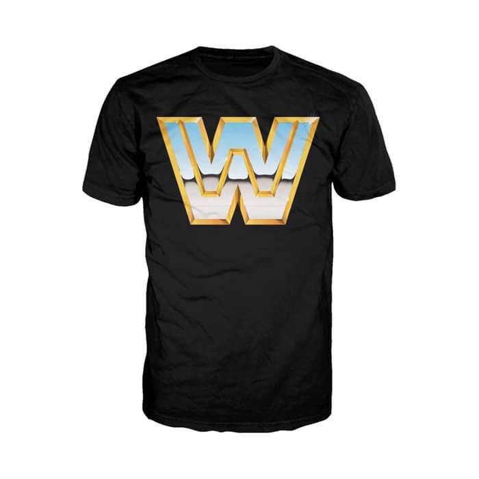 WWE Classic Logo Official Men's T-shirt (Black) - Urban Species