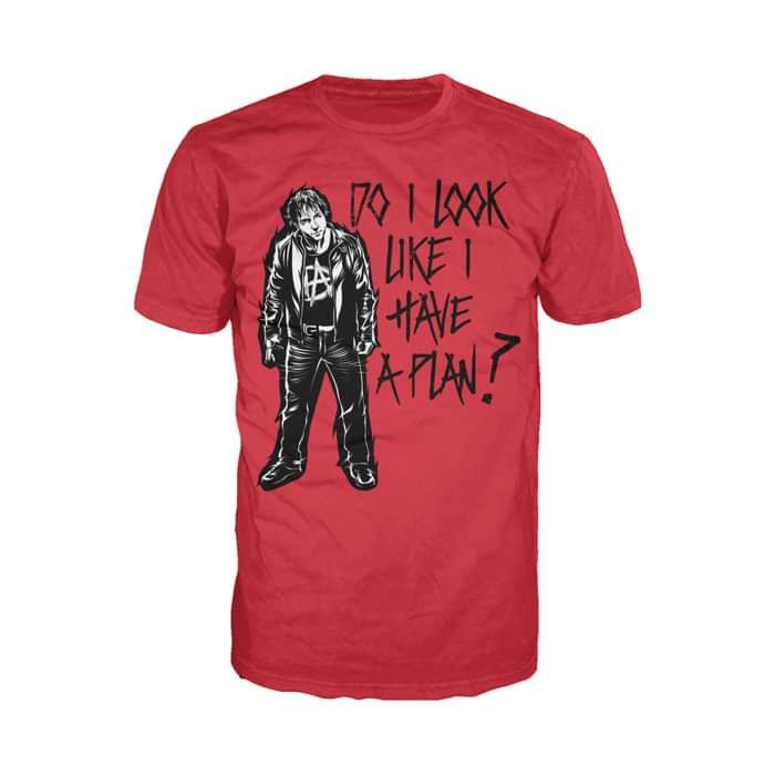 WWE Dean Ambrose Comic Plan Official Men's T-shirt (Red) - Urban Species