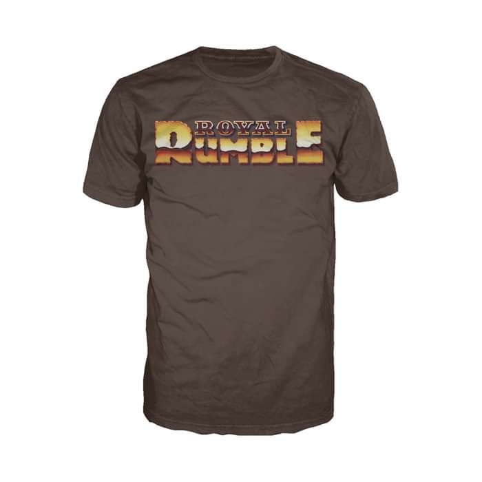 WWE Royal Rumble Logo Official Men's T-shirt (Brown) - Urban Species