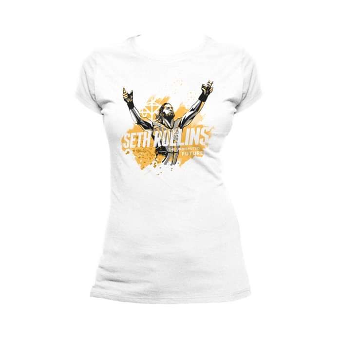 WWE Seth Rollins Undisputed Future Official Women's T-shirt (White) - Urban Species