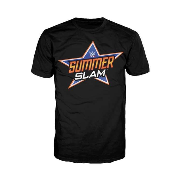 WWE SummerSlam Logo Official Men's T-shirt (Black) - Urban Species