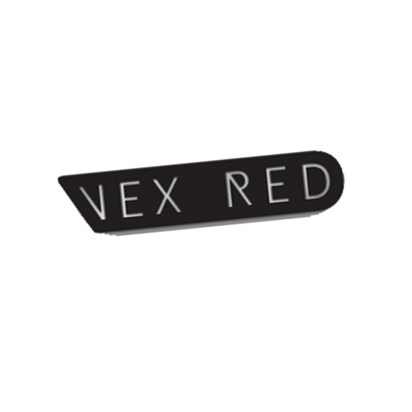 Vex Red 'Logo' Metal Pin Badge - VEX RED SHOP
