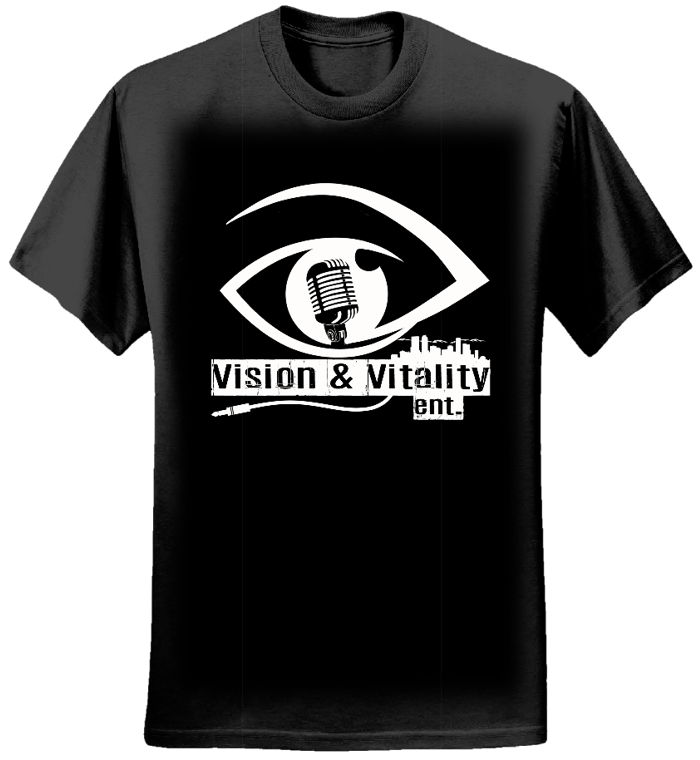Mens V&V Ent. BK t-shirt - Vision & Vitality Entertainment