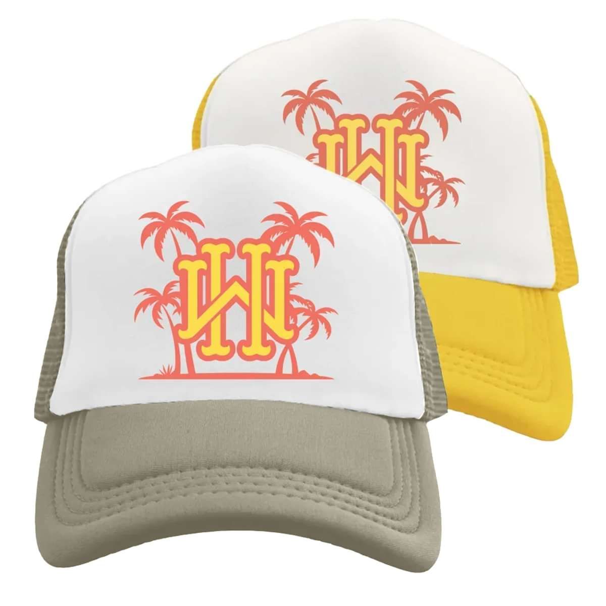 Palm Tree Logo Trucker Hat - Henry Wagons