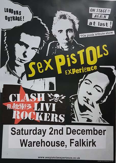 Sex Pistols Experience Vs Clash Livi Rockers At Warehouse Falkirk 
