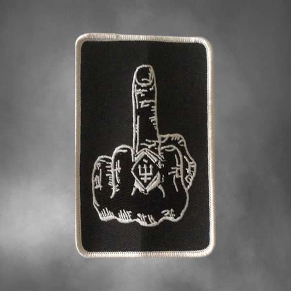 Watain - 'Middle Finger' Woven Patch - Watain