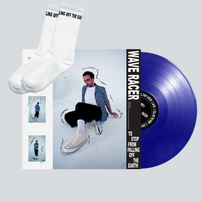 Blue Vinyl and White Socks Bundle - Wave Racer