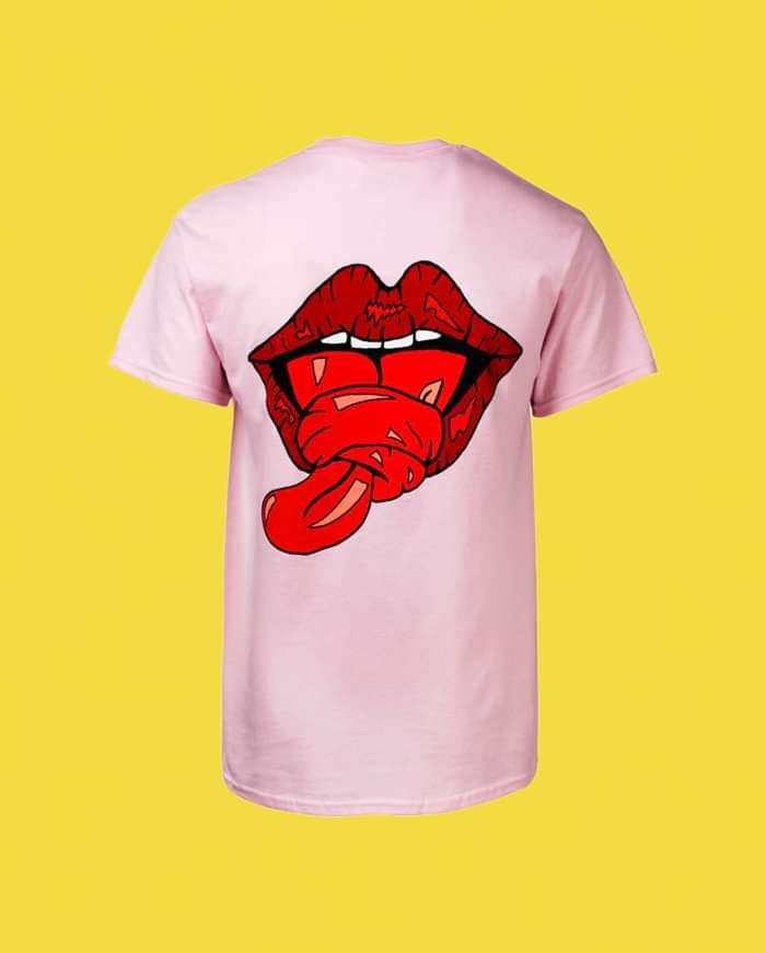 Pink Tongue Tied T-Shirt - WESLEE