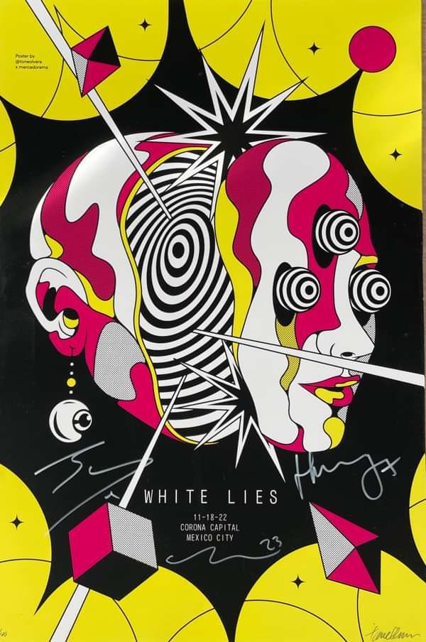 Corona Capital Signed Poster - White Lies