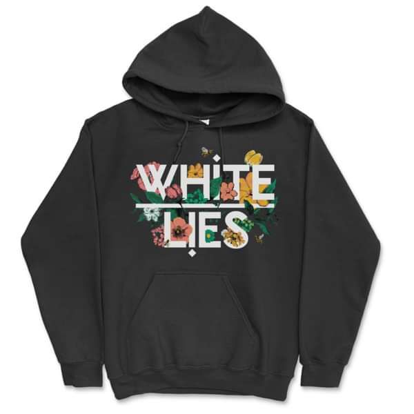 Flowers Logo Hoodie - White Lies